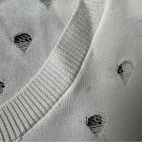 Sandro Paris White Cardigan Sz 2 - Picture 15 of 15